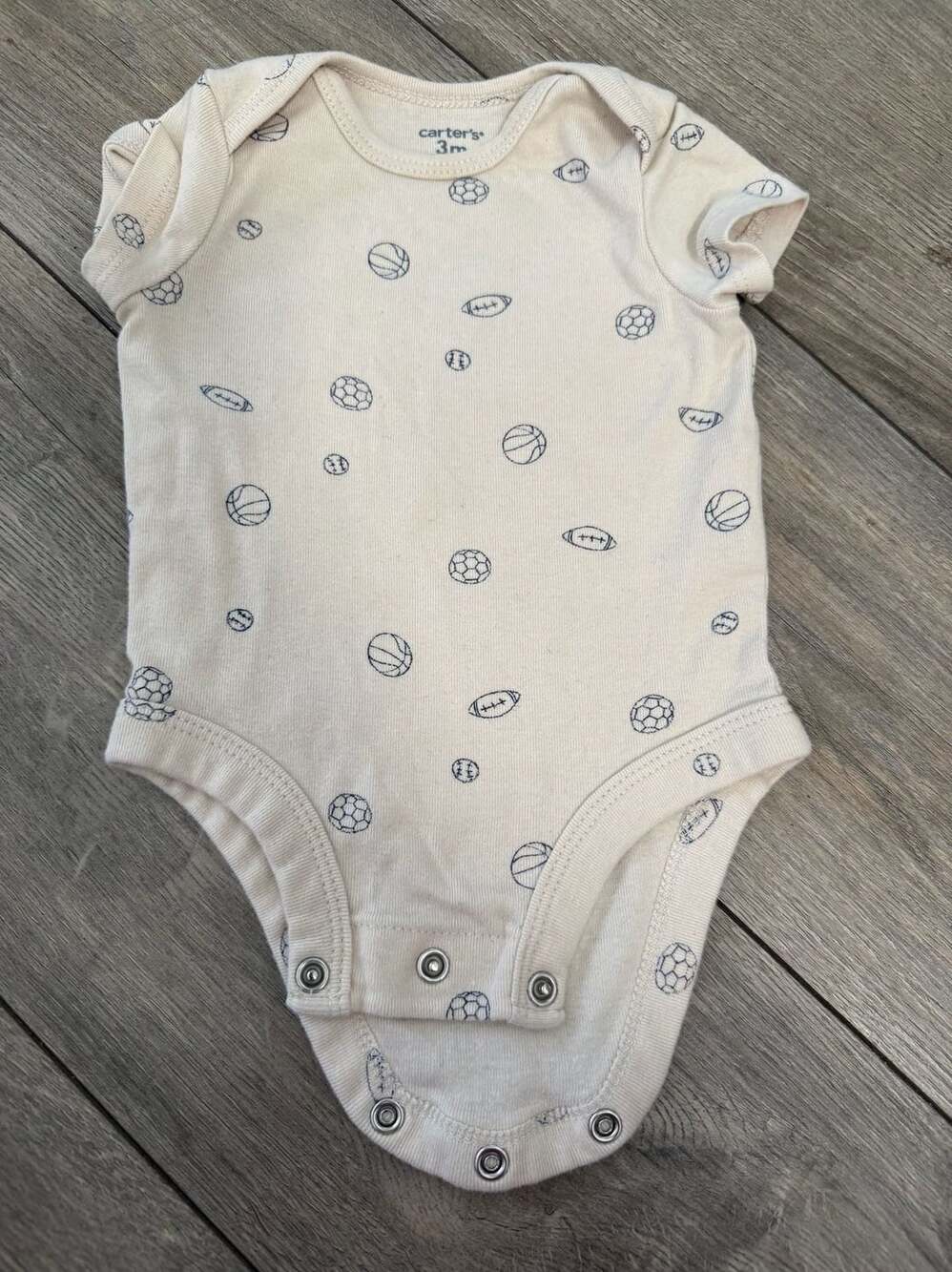 Carter's Sports Print Short Sleeve Baby Bodysuit